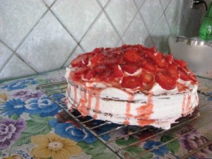 torta cioccofragolosa