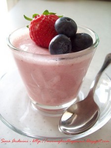 Panna cotta alle fragola