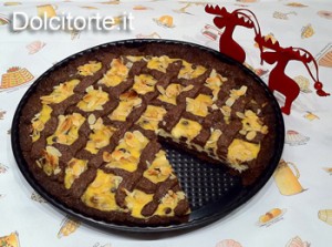 Crostata cioccolato, ricotta e mandorle