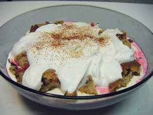 trifle al latte condensato e panettone